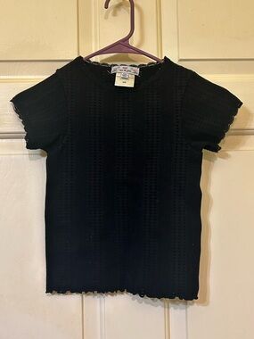 Women’s Black Short Sleeve Knit Tee